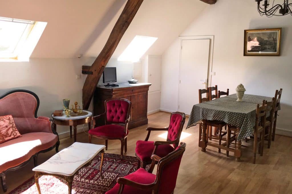 Camping 5 étoiles Château de Chanteloup : Gites Grand Appartement Salon