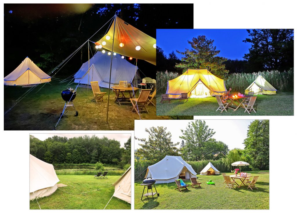 Camping 5 étoiles Château de Chanteloup : les glampings du château